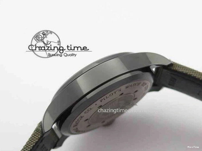 MIROTIME 0126 Big Pilot Real PR 48mm IW501902 Real Ceramic ZF 1:1 Best Edition On Green Nylon Strap A51111 V Durable 7249